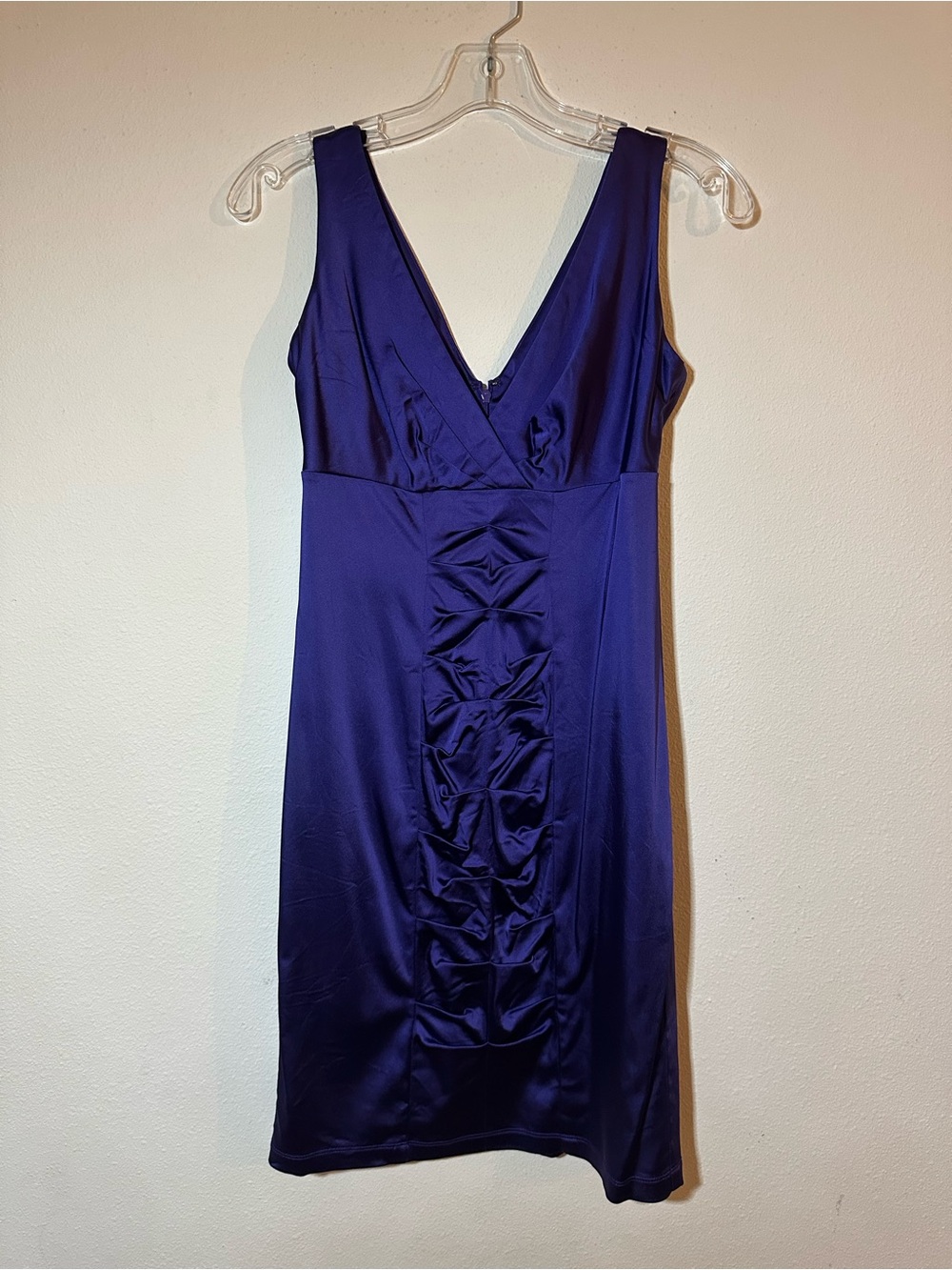 Satin empire waist Sleeveless sheath Dress